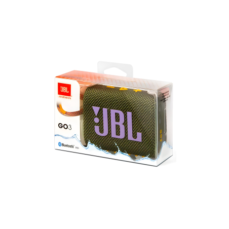 Enceinte Bluetooth Portable JBL Go 3 Vert IP67 5H - JBLGO3GR — JBL · Smarty Paris 18e